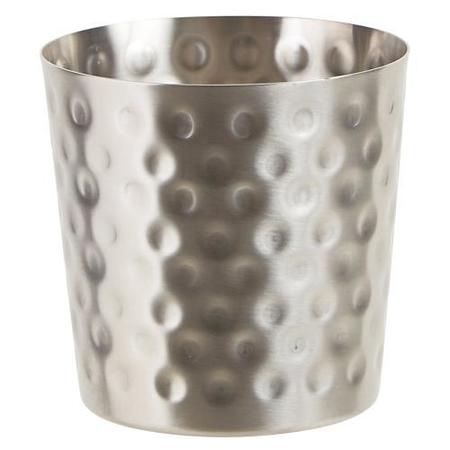 WINCO 3 1/4 in Hammered Stainless Steel Fry Cup SFC-35H